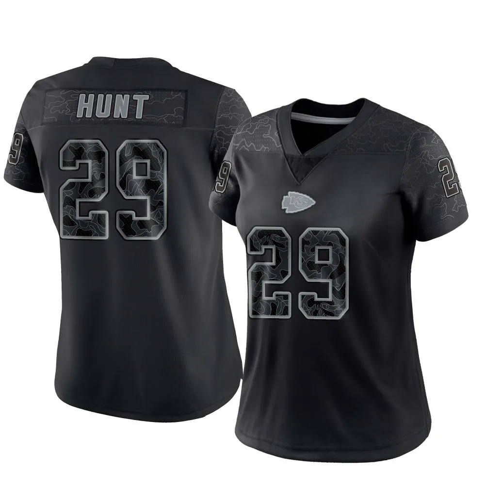 Women's Kansas City Chiefs Kareem Hunt Nike Reflective Limited Black Jersey Women's Kansas City Chiefs Kareem Hunt Nike Reflective Limited Black Jersey
