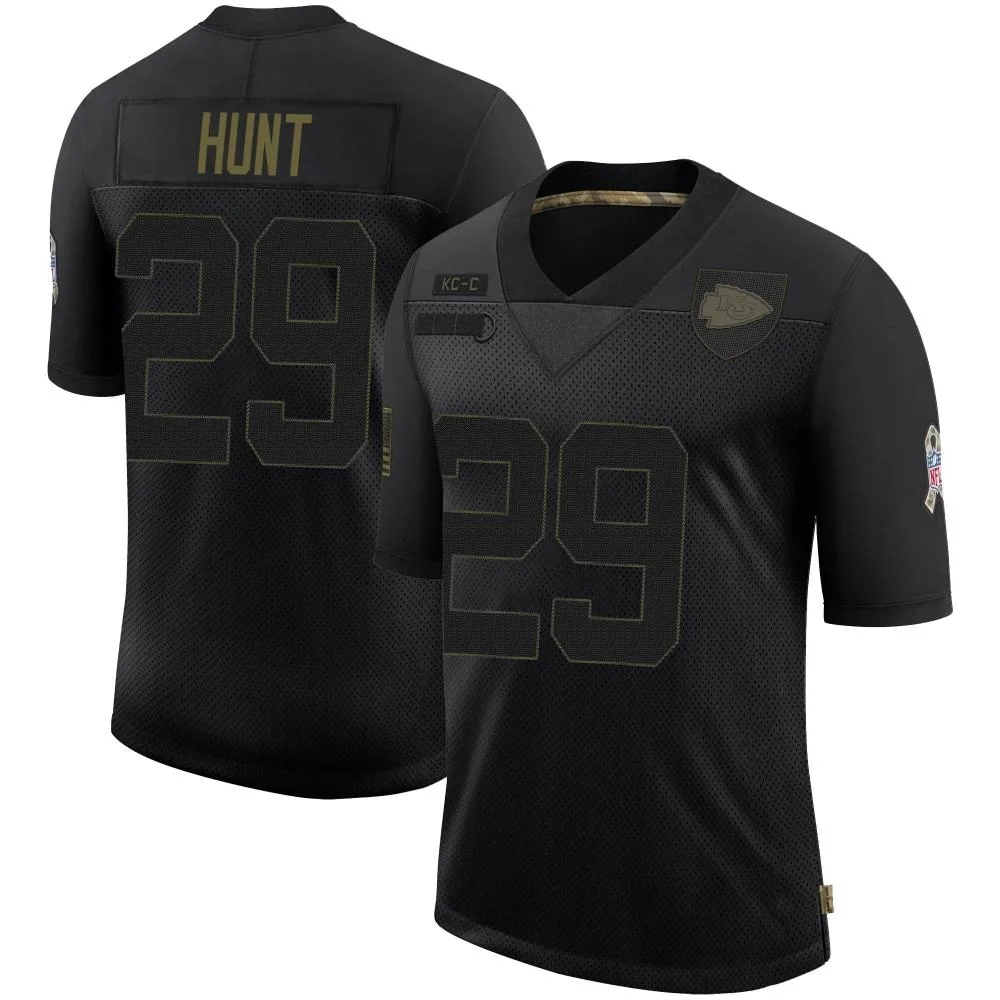 Youth Kansas City Chiefs Kareem Hunt Nike 2020 Salute To Service Limited Black Jersey Youth Kansas City Chiefs Kareem Hunt Nike 2020 Salute To Service Limited Black Jersey