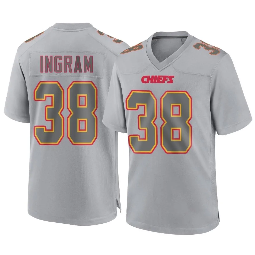 Youth Kansas City Chiefs Keaontay Ingram Nike Atmosphere Fashion Game Gray Jersey Youth Kansas City Chiefs Keaontay Ingram Nike Atmosphere Fashion Game Gray Jersey