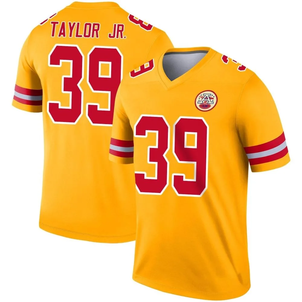 Men's Kansas City Chiefs Keith Taylor Jr. Nike Inverted Legend Gold Jersey Men's Kansas City Chiefs Keith Taylor Jr. Nike Inverted Legend Gold Jersey