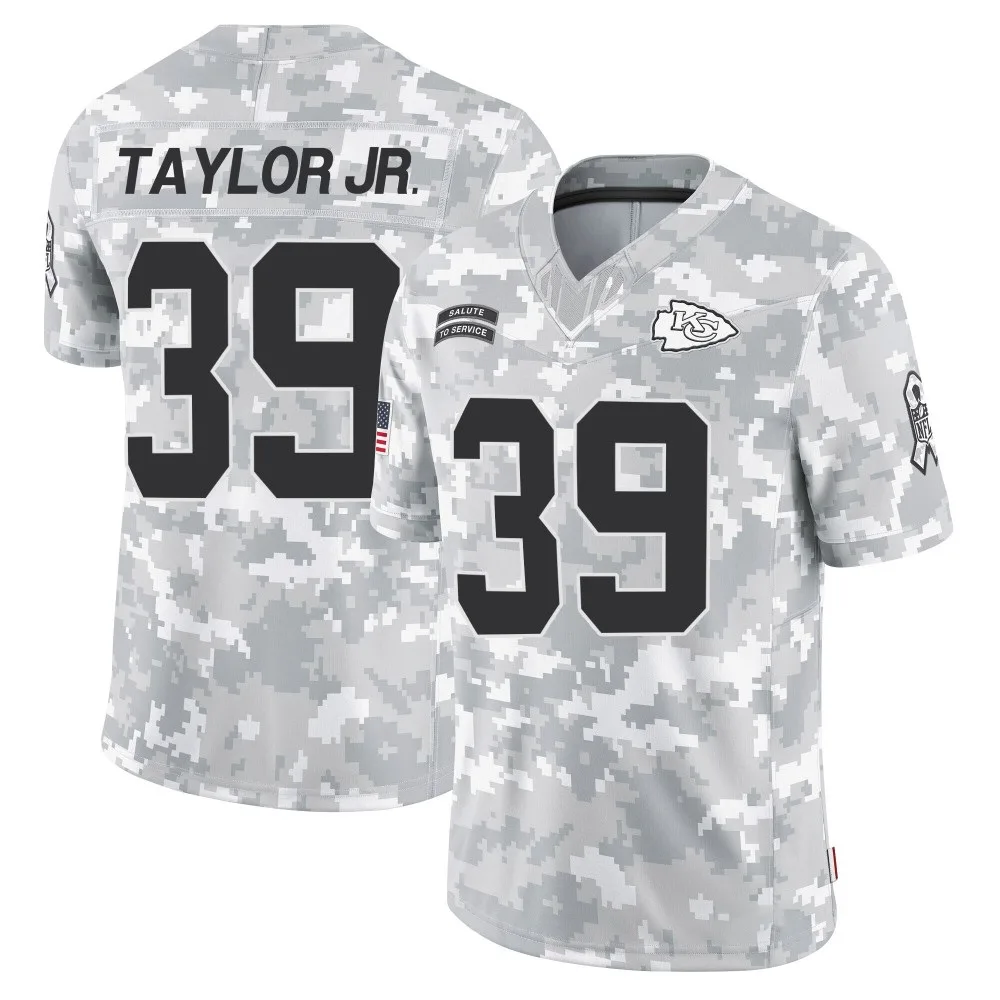 Youth Kansas City Chiefs Keith Taylor Jr. Nike 2024 Salute to Service Limited Arctic Camo Jersey Youth Kansas City Chiefs Keith Taylor Jr. Nike 2024 Salute to Service Limited Arctic Camo Jersey