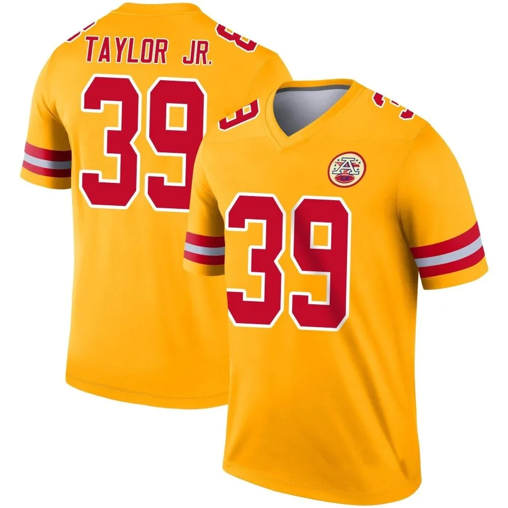 Youth Kansas City Chiefs Keith Taylor Jr. Nike Inverted Legend Gold Jersey Youth Kansas City Chiefs Keith Taylor Jr. Nike Inverted Legend Gold Jersey