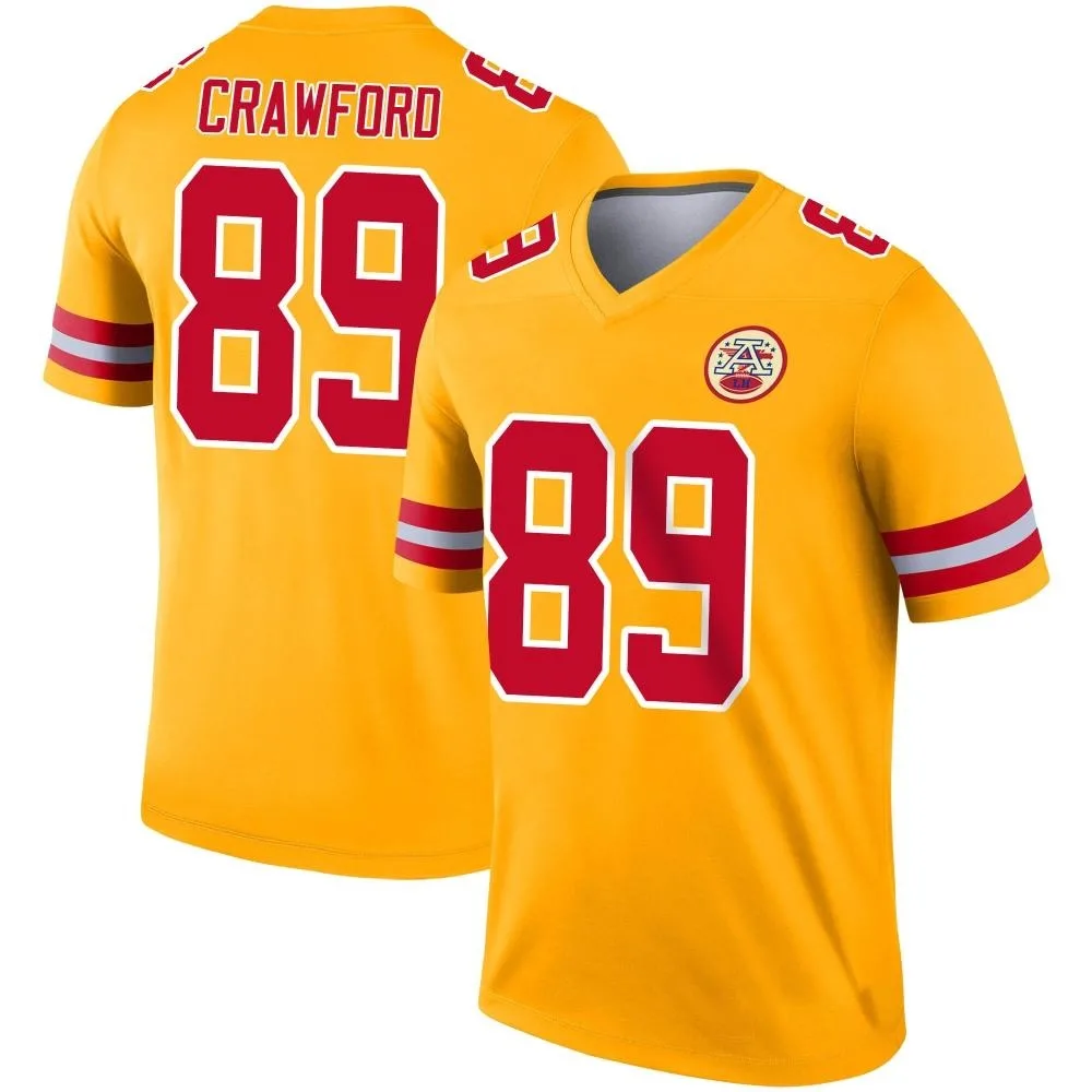 Youth Kansas City Chiefs Kekoa Crawford Nike Inverted Legend Gold Jersey Youth Kansas City Chiefs Kekoa Crawford Nike Inverted Legend Gold Jersey