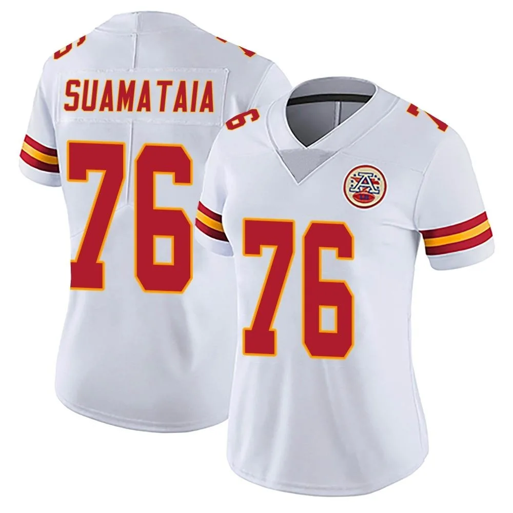 Women's Kansas City Chiefs Kingsley Suamataia Nike Vapor Untouchable Limited White Jersey Women's Kansas City Chiefs Kingsley Suamataia Nike Vapor Untouchable Limited White Jersey