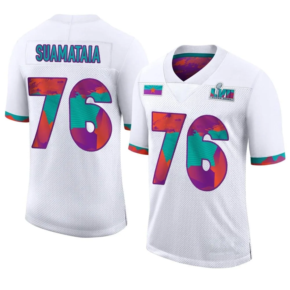 Youth Kansas City Chiefs Kingsley Suamataia Nike Super Bowl LVII Limited White Jersey Youth Kansas City Chiefs Kingsley Suamataia Nike Super Bowl LVII Limited White Jersey
