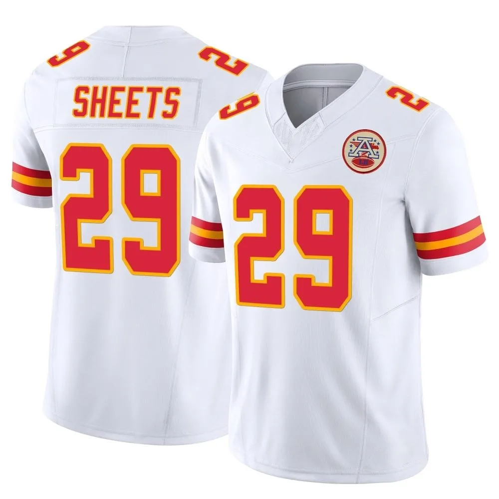 Men's Kansas City Chiefs Kyle Sheets Nike Vapor F.U.S.E. Limited White Jersey Men's Kansas City Chiefs Kyle Sheets Nike Vapor F.U.S.E. Limited White Jersey