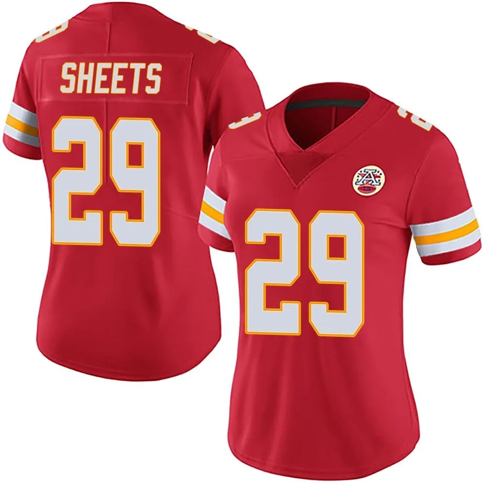 Women's Kansas City Chiefs Kyle Sheets Nike Team Color Vapor Untouchable Limited Red Jersey Women's Kansas City Chiefs Kyle Sheets Nike Team Color Vapor Untouchable Limited Red Jersey