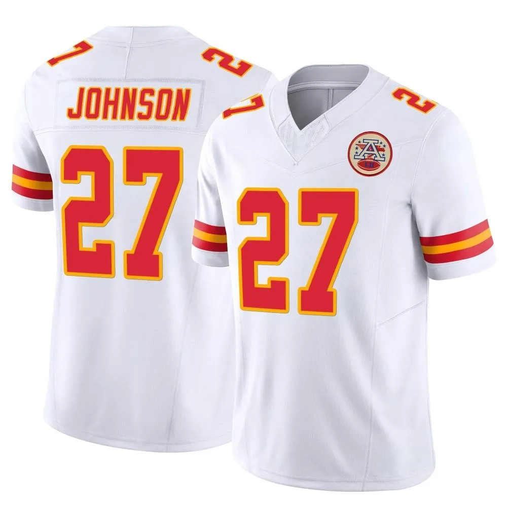 Men's Kansas City Chiefs Larry Johnson Nike Vapor F.U.S.E. Limited White Jersey Men's Kansas City Chiefs Larry Johnson Nike Vapor F.U.S.E. Limited White Jersey