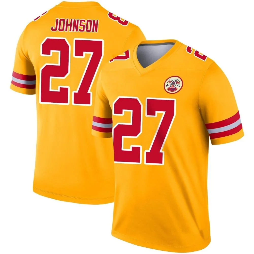 Youth Kansas City Chiefs Larry Johnson Nike Inverted Legend Gold Jersey Youth Kansas City Chiefs Larry Johnson Nike Inverted Legend Gold Jersey