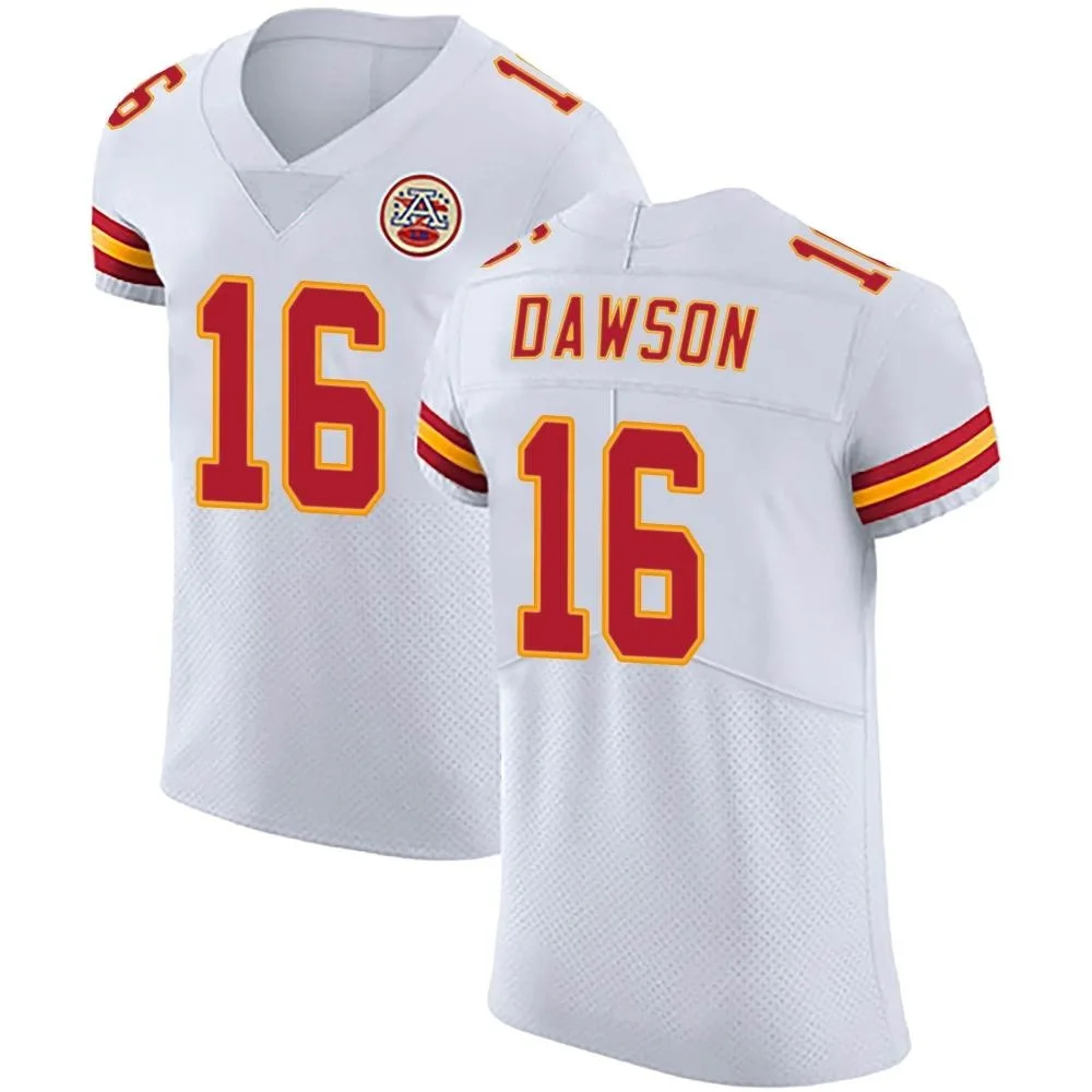 Men's Kansas City Chiefs Len Dawson Nike Vapor Untouchable Elite White Jersey Men's Kansas City Chiefs Len Dawson Nike Vapor Untouchable Elite White Jersey
