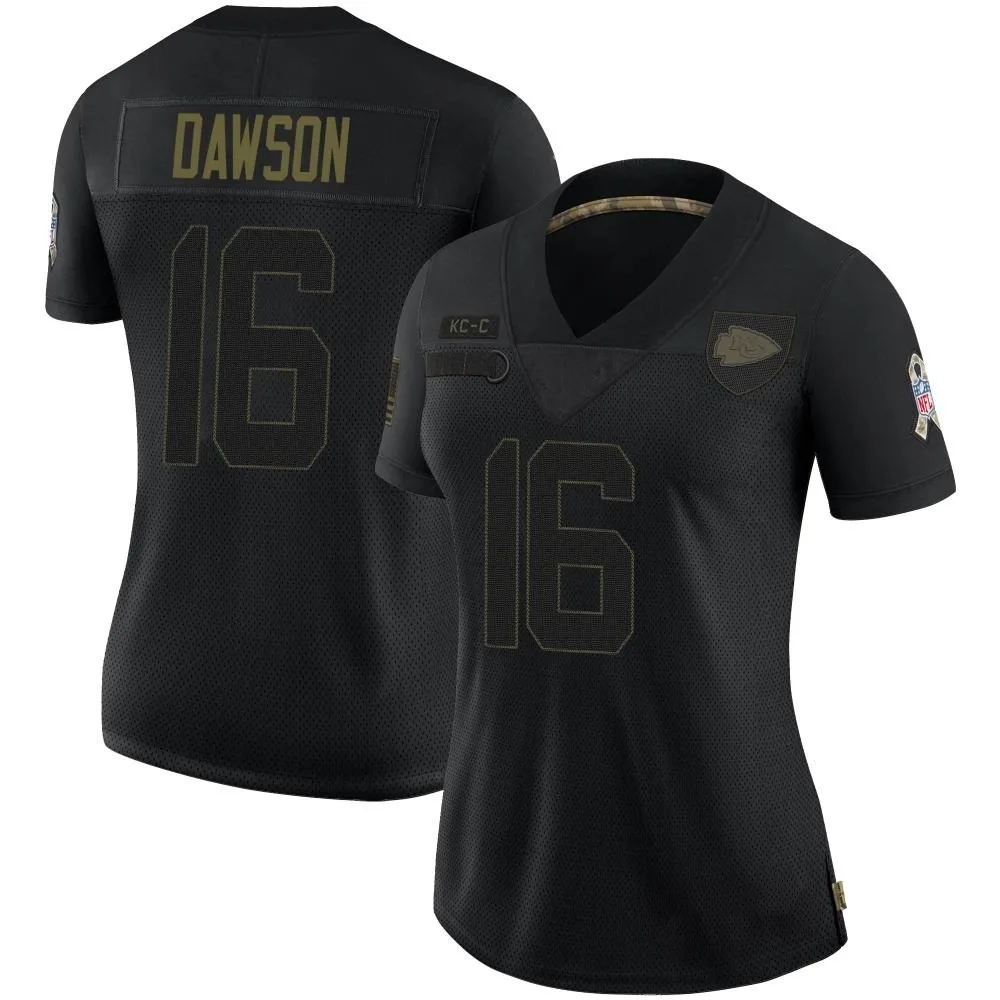 Women's Kansas City Chiefs Len Dawson Nike 2020 Salute To Service Limited Black Jersey Women's Kansas City Chiefs Len Dawson Nike 2020 Salute To Service Limited Black Jersey