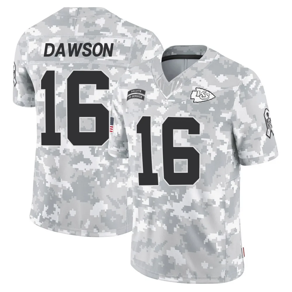 Youth Kansas City Chiefs Len Dawson Nike 2024 Salute to Service Limited Arctic Camo Jersey Youth Kansas City Chiefs Len Dawson Nike 2024 Salute to Service Limited Arctic Camo Jersey