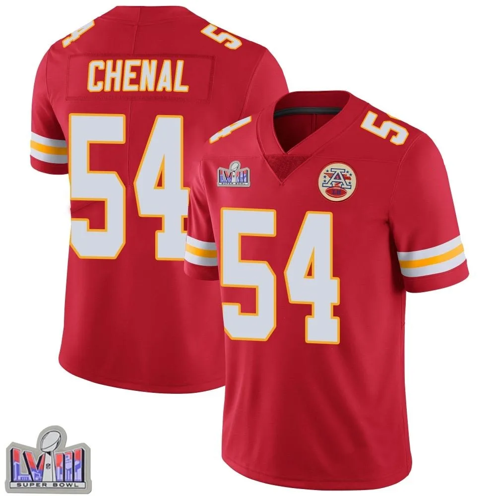 Youth Kansas City Chiefs Leo Chenal Nike Team Color Vapor Untouchable Super Bowl LVIII Patch Limited Red Jersey Youth Kansas City Chiefs Leo Chenal Nike Team Color Vapor Untouchable Super Bowl LVIII Patch Limited Red Jersey