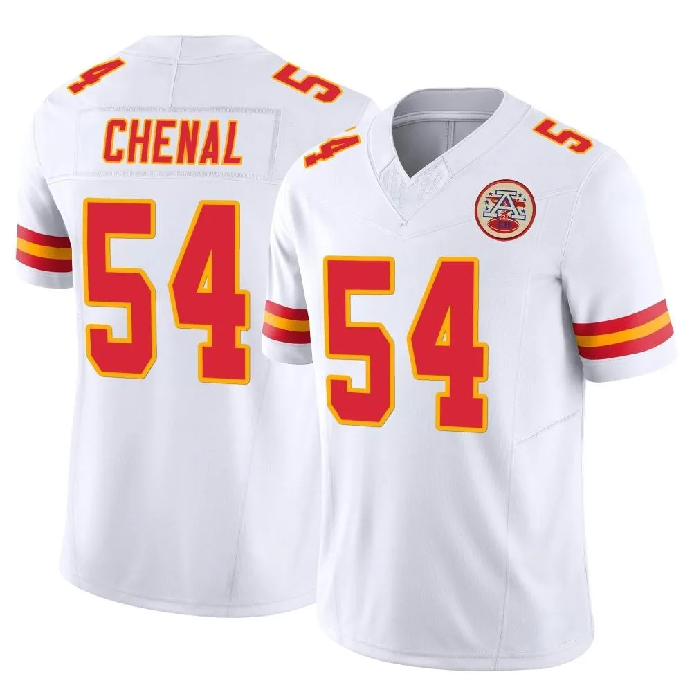 Youth Kansas City Chiefs Leo Chenal Nike Vapor F.U.S.E. Limited White Jersey Youth Kansas City Chiefs Leo Chenal Nike Vapor F.U.S.E. Limited White Jersey