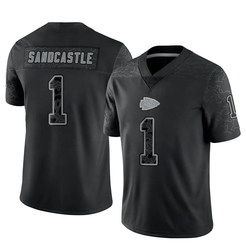 Men's Kansas City Chiefs Leon Sandcastle Nike Reflective Limited Black Jersey Men's Kansas City Chiefs Leon Sandcastle Nike Reflective Limited Black Jersey
