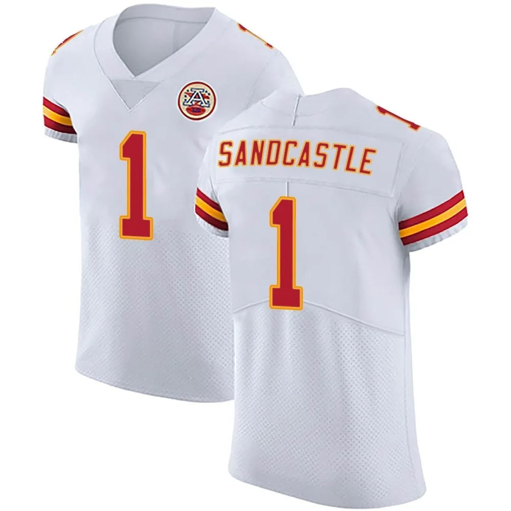 Men's Kansas City Chiefs Leon Sandcastle Nike Vapor Untouchable Elite White Jersey Men's Kansas City Chiefs Leon Sandcastle Nike Vapor Untouchable Elite White Jersey
