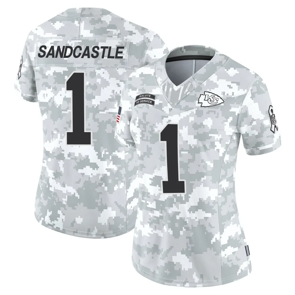 Women's Kansas City Chiefs Leon Sandcastle Nike 2024 Salute to Service Limited Arctic Camo Jersey Women's Kansas City Chiefs Leon Sandcastle Nike 2024 Salute to Service Limited Arctic Camo Jersey