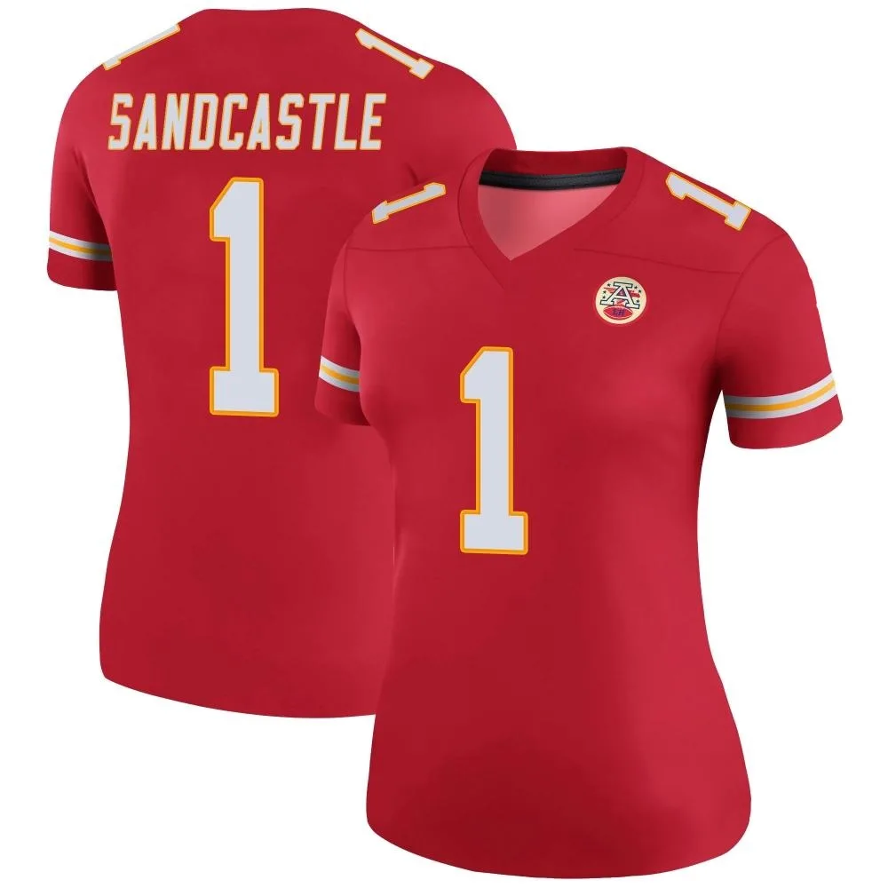 Women's Kansas City Chiefs Leon Sandcastle Nike Color Rush Legend Red Jersey Women's Kansas City Chiefs Leon Sandcastle Nike Color Rush Legend Red Jersey