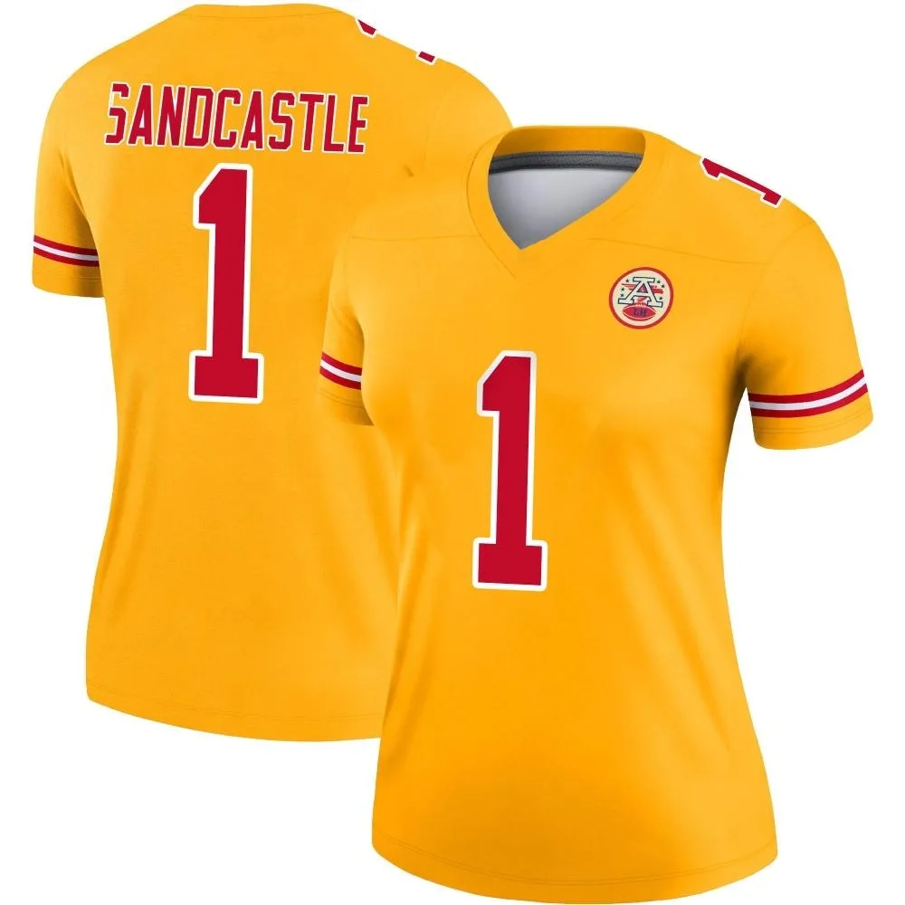 Women's Kansas City Chiefs Leon Sandcastle Nike Inverted Legend Gold Jersey Women's Kansas City Chiefs Leon Sandcastle Nike Inverted Legend Gold Jersey