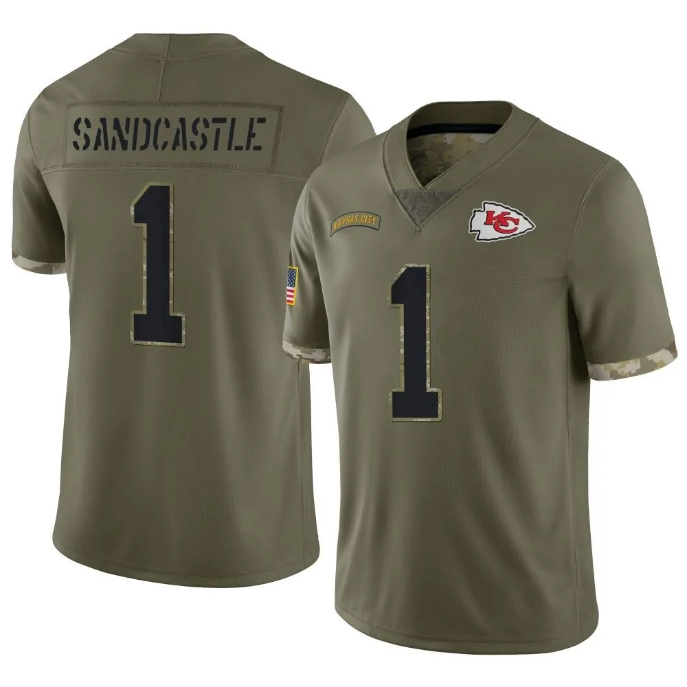 Youth Kansas City Chiefs Leon Sandcastle Nike 2022 Salute To Service Limited Olive Jersey Youth Kansas City Chiefs Leon Sandcastle Nike 2022 Salute To Service Limited Olive Jersey