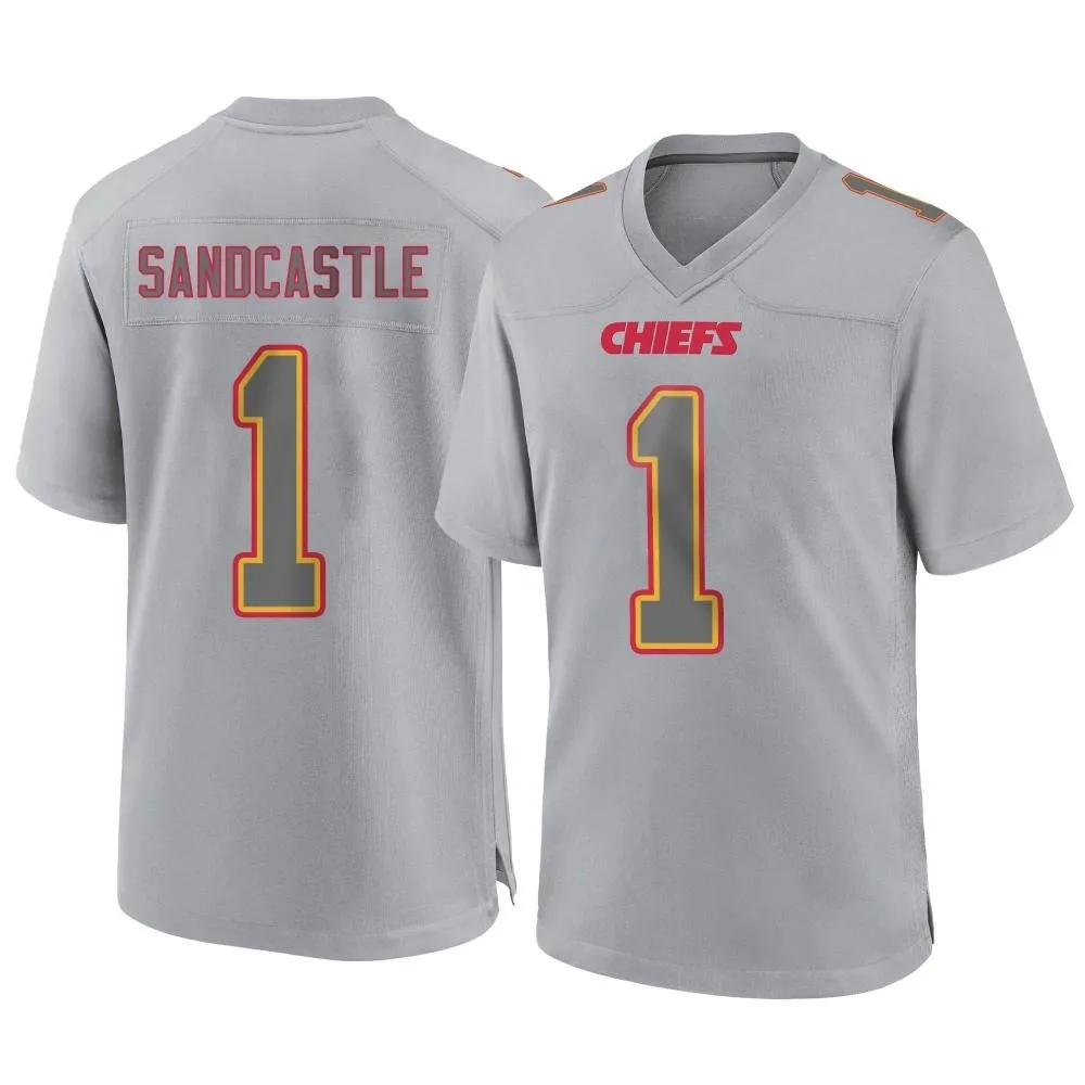 Youth Kansas City Chiefs Leon Sandcastle Nike Atmosphere Fashion Game Gray Jersey Youth Kansas City Chiefs Leon Sandcastle Nike Atmosphere Fashion Game Gray Jersey
