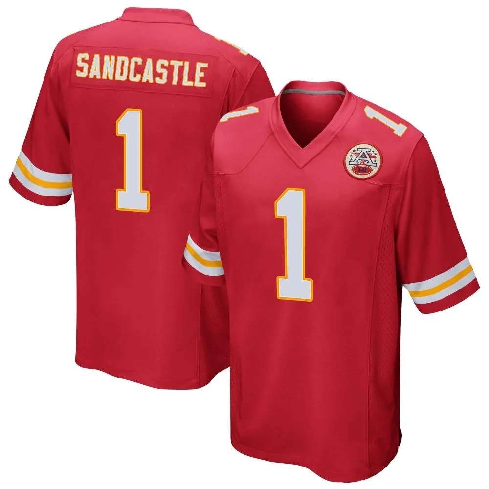 Youth Kansas City Chiefs Leon Sandcastle Nike Team Color Game Red Jersey Youth Kansas City Chiefs Leon Sandcastle Nike Team Color Game Red Jersey