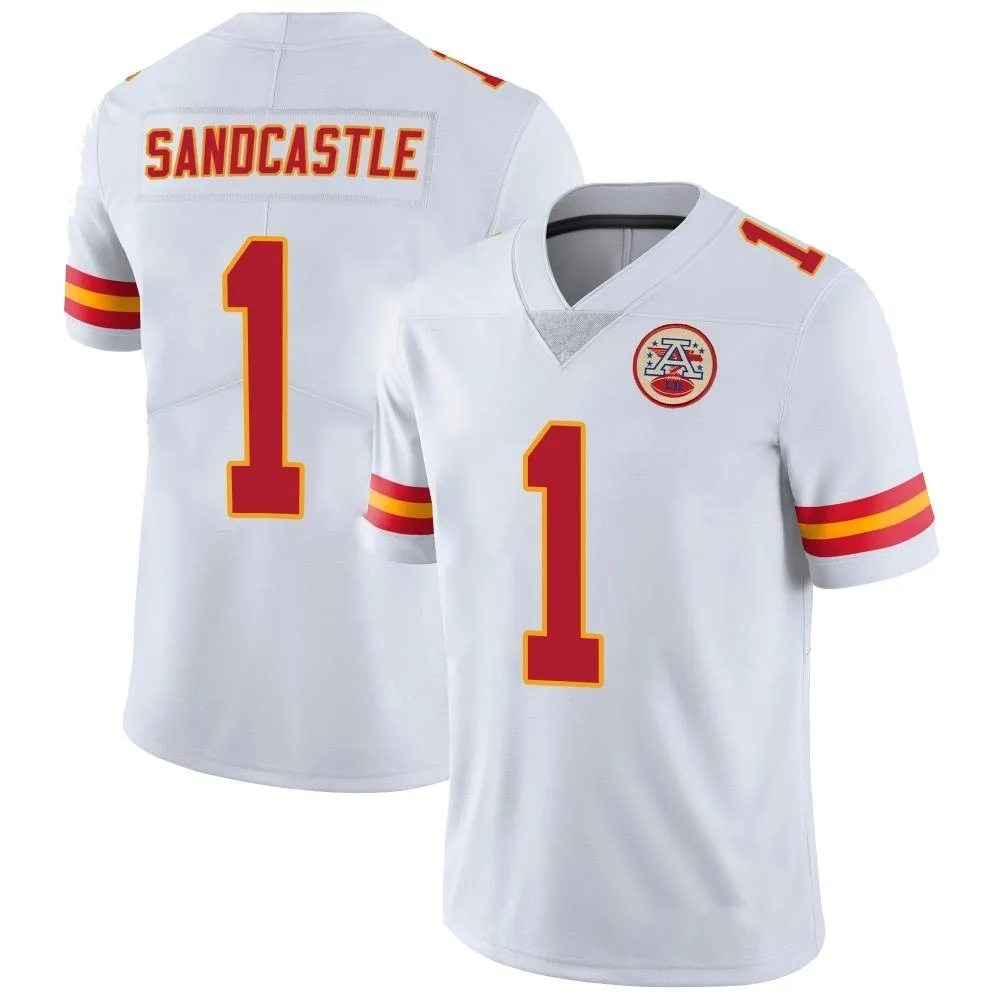 Youth Kansas City Chiefs Leon Sandcastle Nike Vapor Untouchable Limited White Jersey Youth Kansas City Chiefs Leon Sandcastle Nike Vapor Untouchable Limited White Jersey