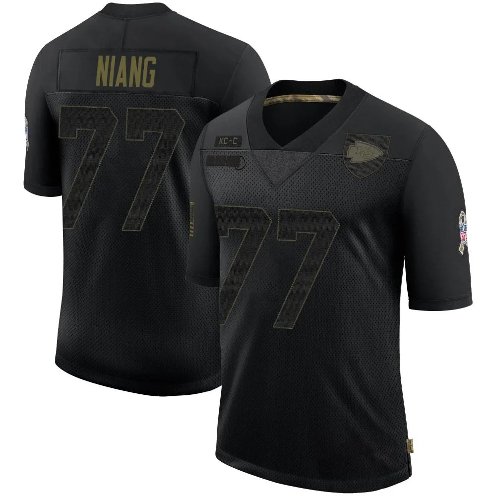 Men's Kansas City Chiefs Lucas Niang Nike 2020 Salute To Service Limited Black Jersey Men's Kansas City Chiefs Lucas Niang Nike 2020 Salute To Service Limited Black Jersey