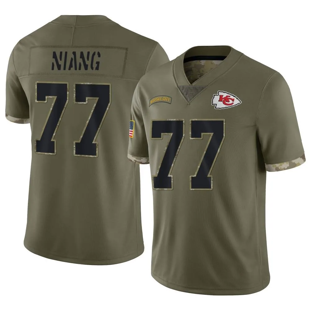 Men's Kansas City Chiefs Lucas Niang Nike 2022 Salute To Service Limited Olive Jersey Men's Kansas City Chiefs Lucas Niang Nike 2022 Salute To Service Limited Olive Jersey