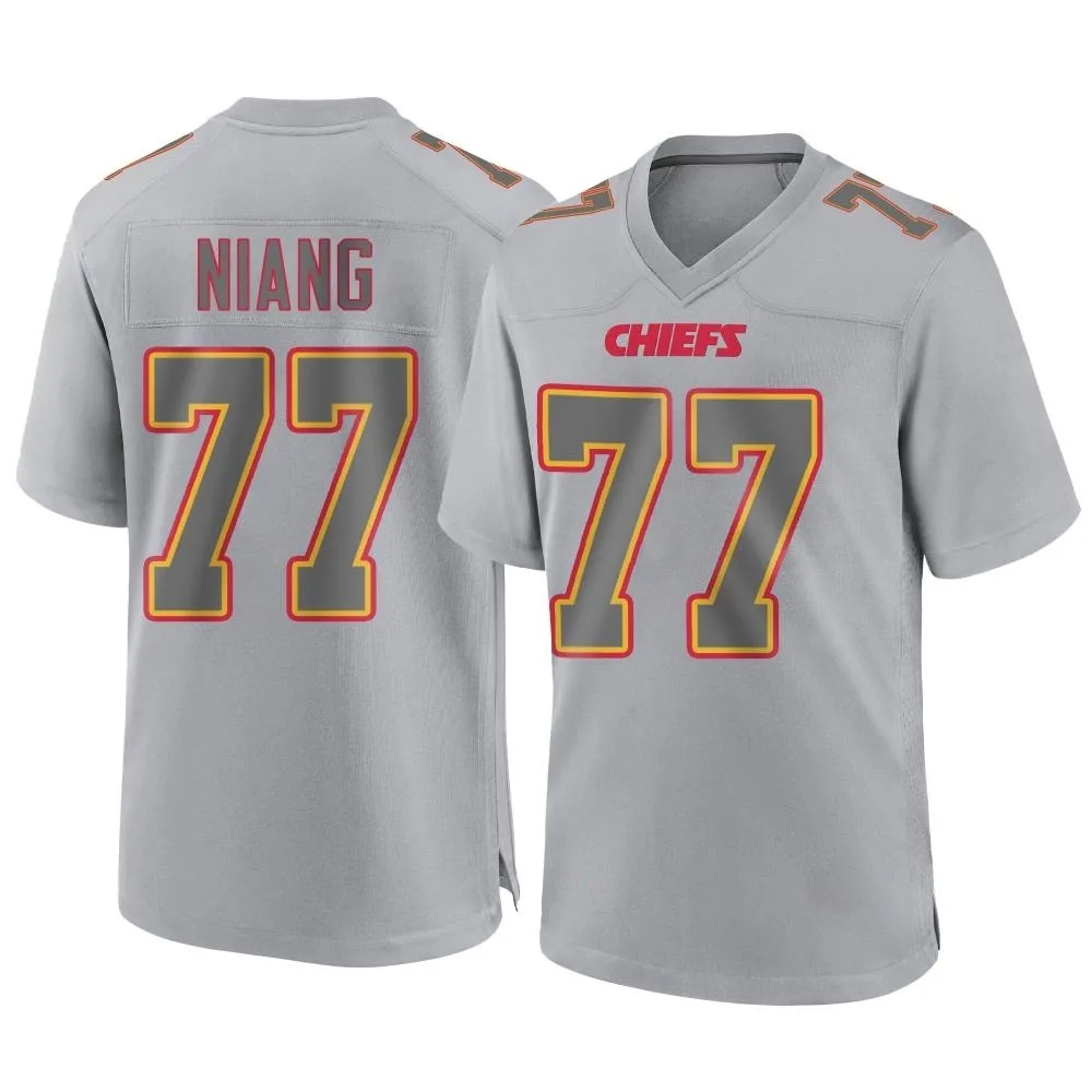 Men's Kansas City Chiefs Lucas Niang Nike Atmosphere Fashion Game Gray Jersey Men's Kansas City Chiefs Lucas Niang Nike Atmosphere Fashion Game Gray Jersey