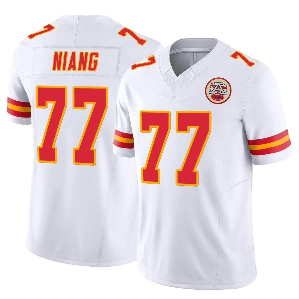 Men's Kansas City Chiefs Lucas Niang Nike Vapor F.U.S.E. Limited White Jersey Men's Kansas City Chiefs Lucas Niang Nike Vapor F.U.S.E. Limited White Jersey