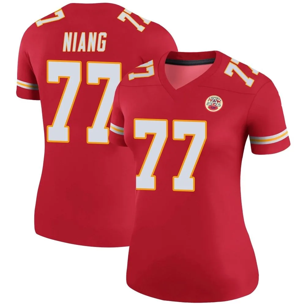 Women's Kansas City Chiefs Lucas Niang Nike Color Rush Legend Red Jersey Women's Kansas City Chiefs Lucas Niang Nike Color Rush Legend Red Jersey