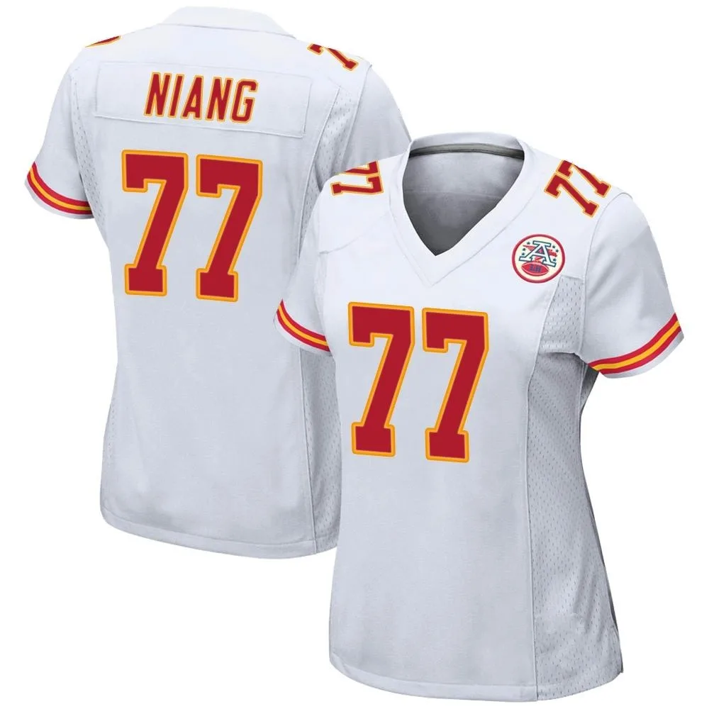 Women's Kansas City Chiefs Lucas Niang Nike Game White Jersey Women's Kansas City Chiefs Lucas Niang Nike Game White Jersey