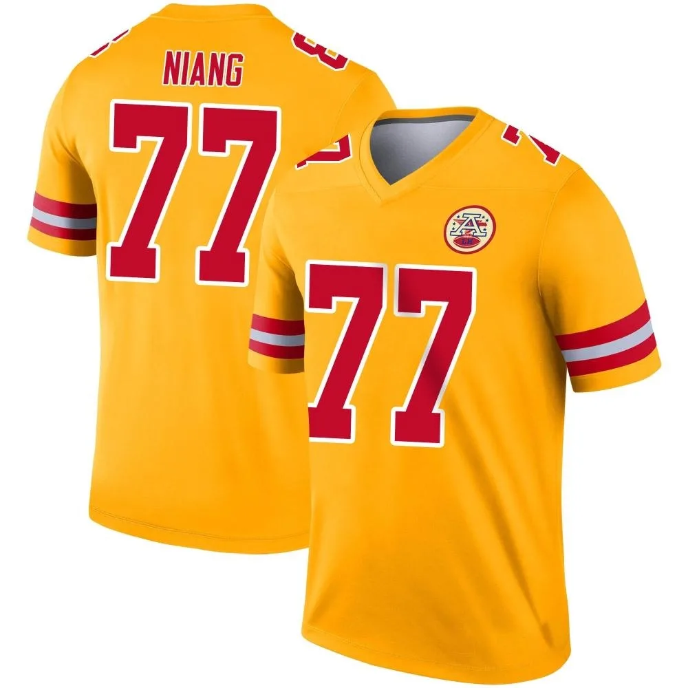 Youth Kansas City Chiefs Lucas Niang Nike Inverted Legend Gold Jersey Youth Kansas City Chiefs Lucas Niang Nike Inverted Legend Gold Jersey