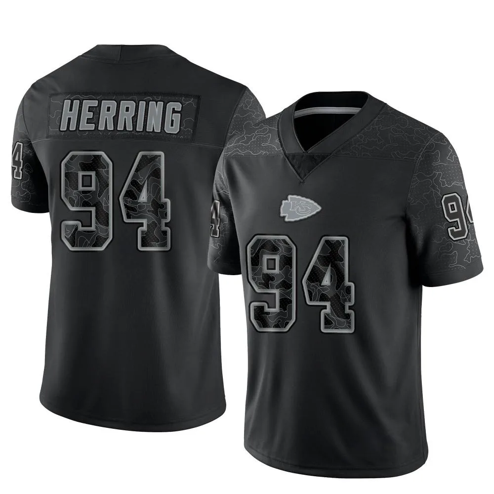 Youth Kansas City Chiefs Malik Herring Nike Reflective Limited Black Jersey Youth Kansas City Chiefs Malik Herring Nike Reflective Limited Black Jersey