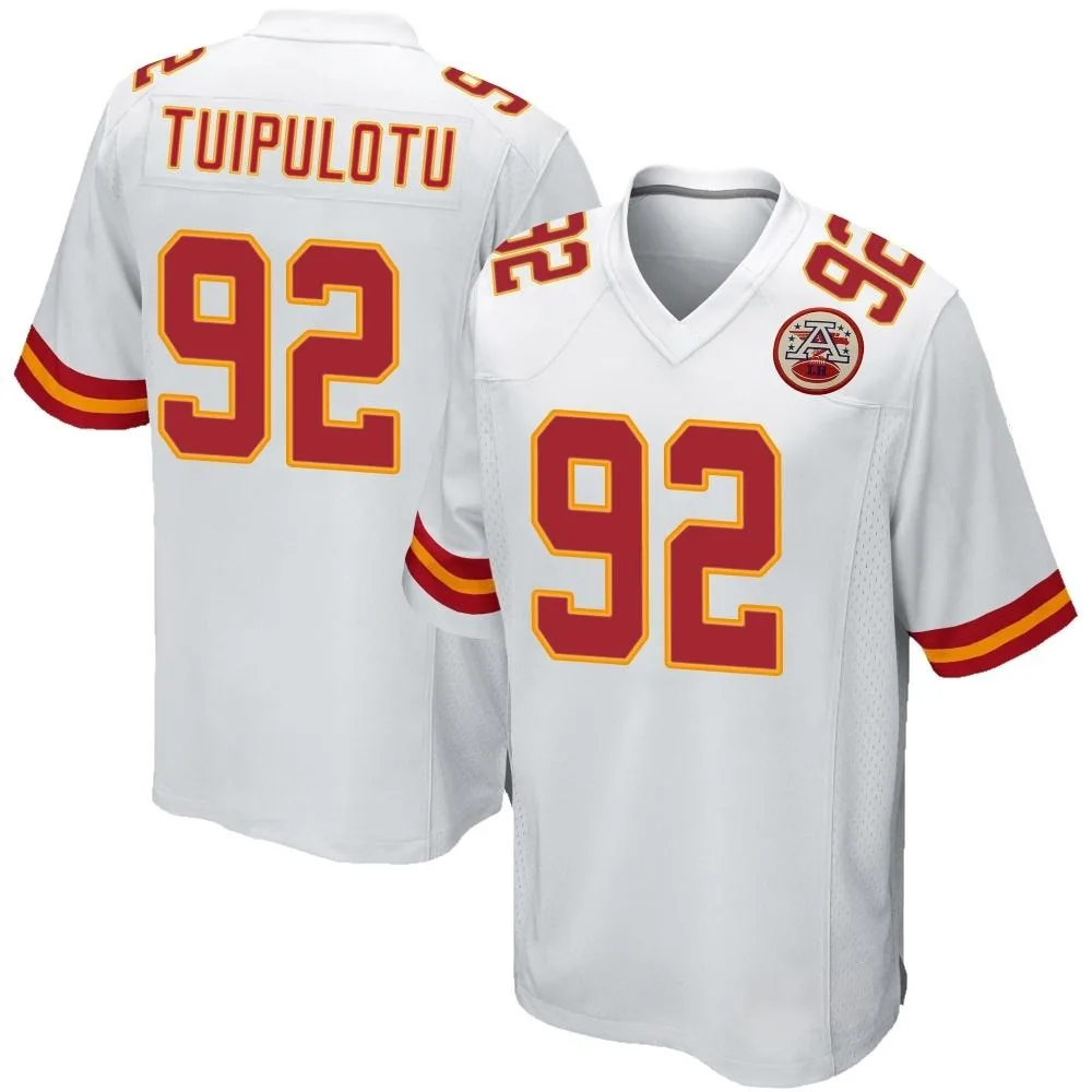 Men's Kansas City Chiefs Marlon Tuipulotu Nike Game White Jersey Men's Kansas City Chiefs Marlon Tuipulotu Nike Game White Jersey