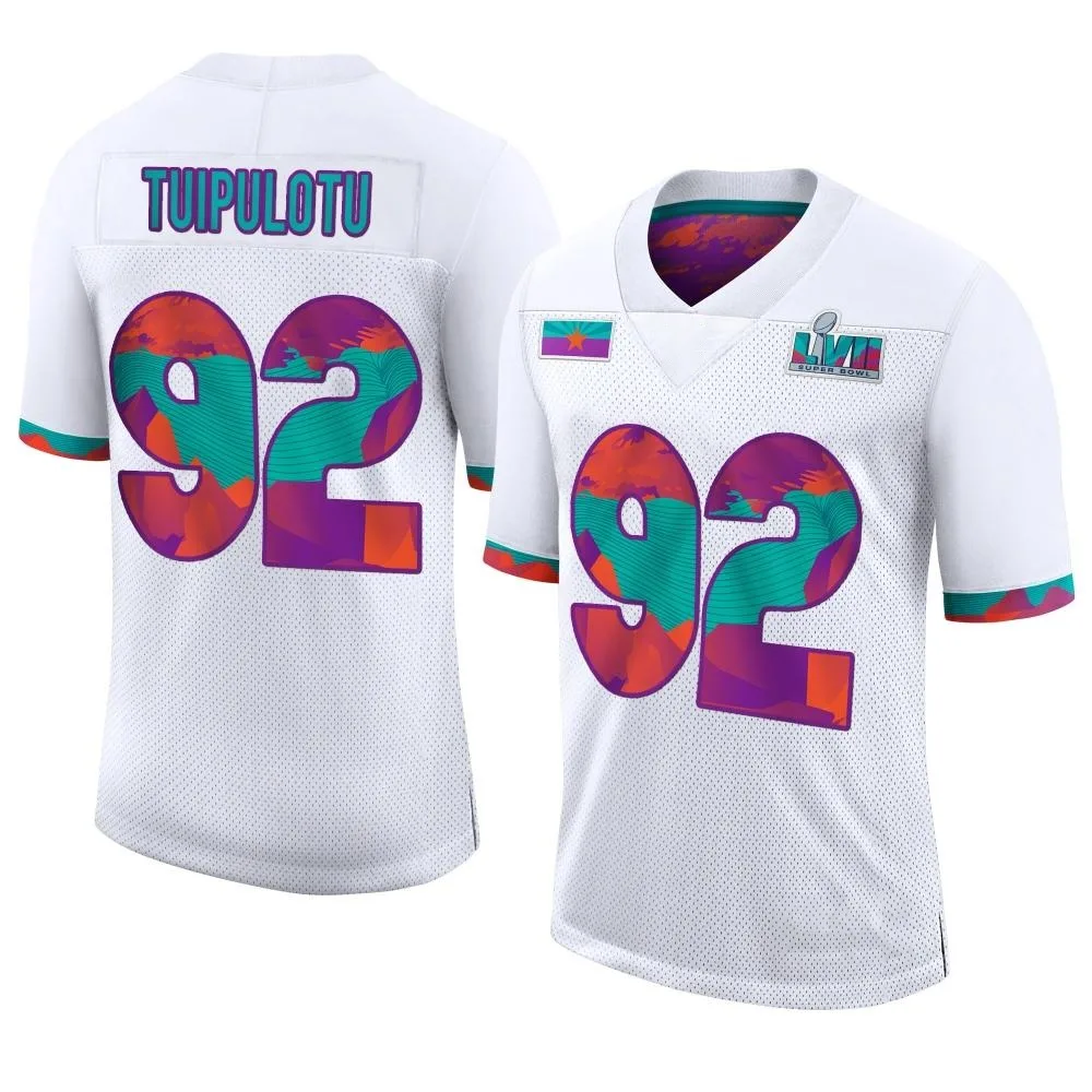 Men's Kansas City Chiefs Marlon Tuipulotu Nike Super Bowl LVII Limited White Jersey Men's Kansas City Chiefs Marlon Tuipulotu Nike Super Bowl LVII Limited White Jersey