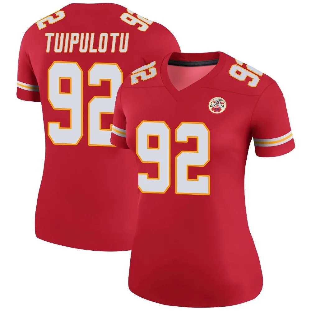 Women's Kansas City Chiefs Marlon Tuipulotu Nike Color Rush Legend Red Jersey Women's Kansas City Chiefs Marlon Tuipulotu Nike Color Rush Legend Red Jersey