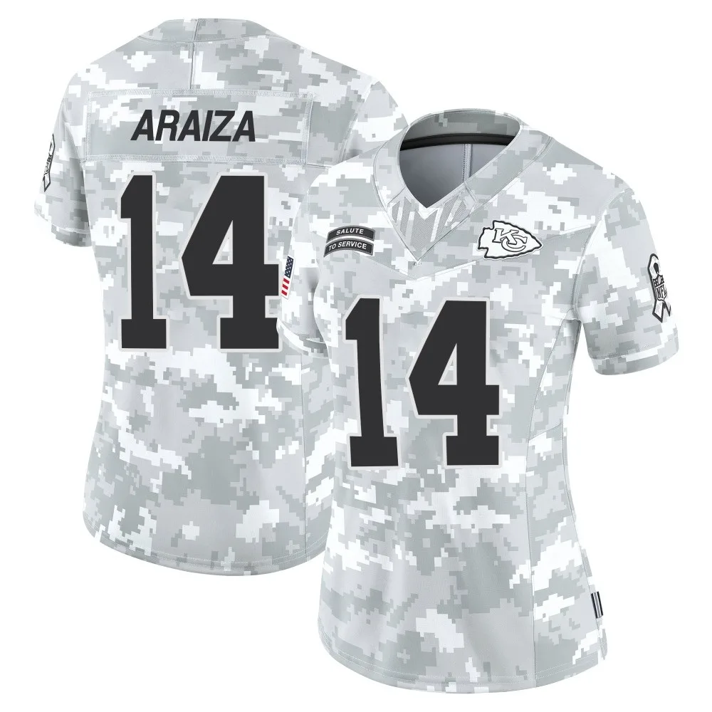 Women's Kansas City Chiefs Matt Araiza Nike 2024 Salute to Service Limited Arctic Camo Jersey Women's Kansas City Chiefs Matt Araiza Nike 2024 Salute to Service Limited Arctic Camo Jersey