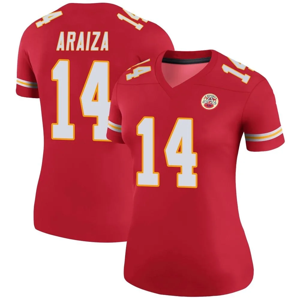 Women's Kansas City Chiefs Matt Araiza Nike Color Rush Legend Red Jersey Women's Kansas City Chiefs Matt Araiza Nike Color Rush Legend Red Jersey