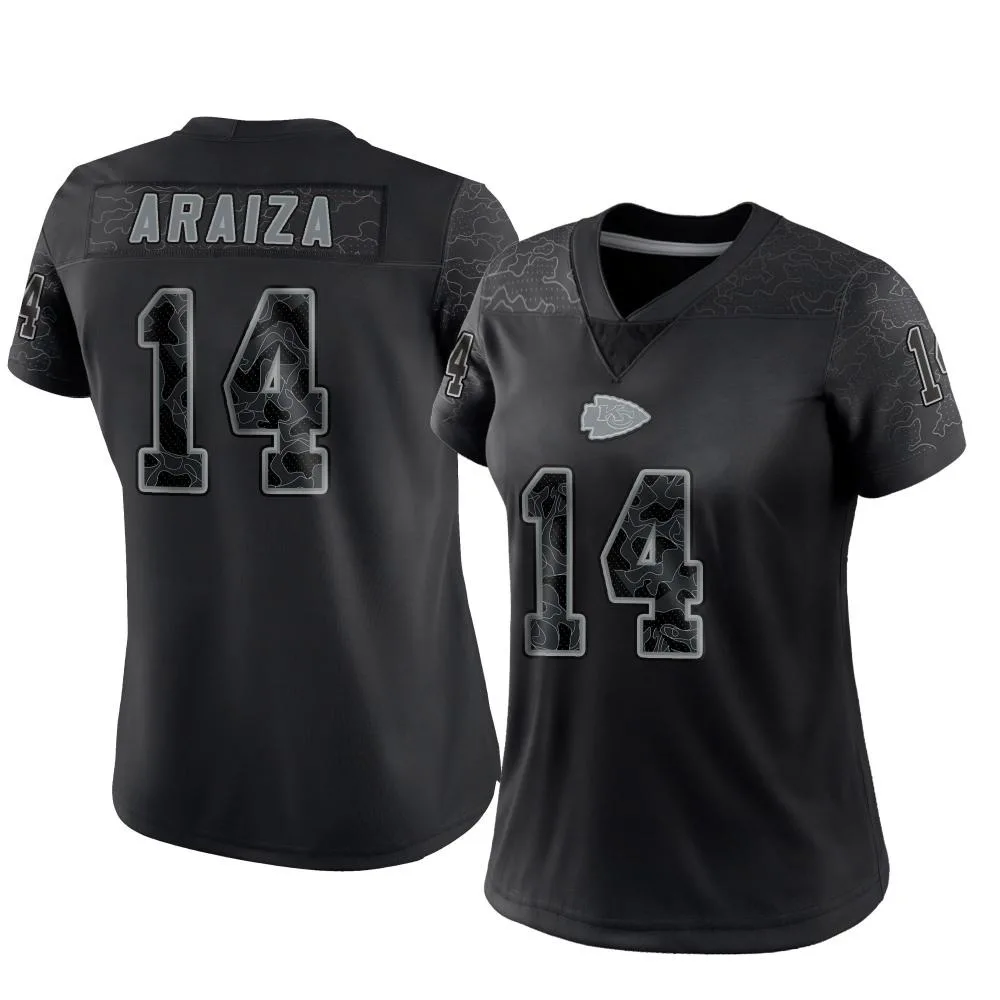 Women's Kansas City Chiefs Matt Araiza Nike Reflective Limited Black Jersey Women's Kansas City Chiefs Matt Araiza Nike Reflective Limited Black Jersey