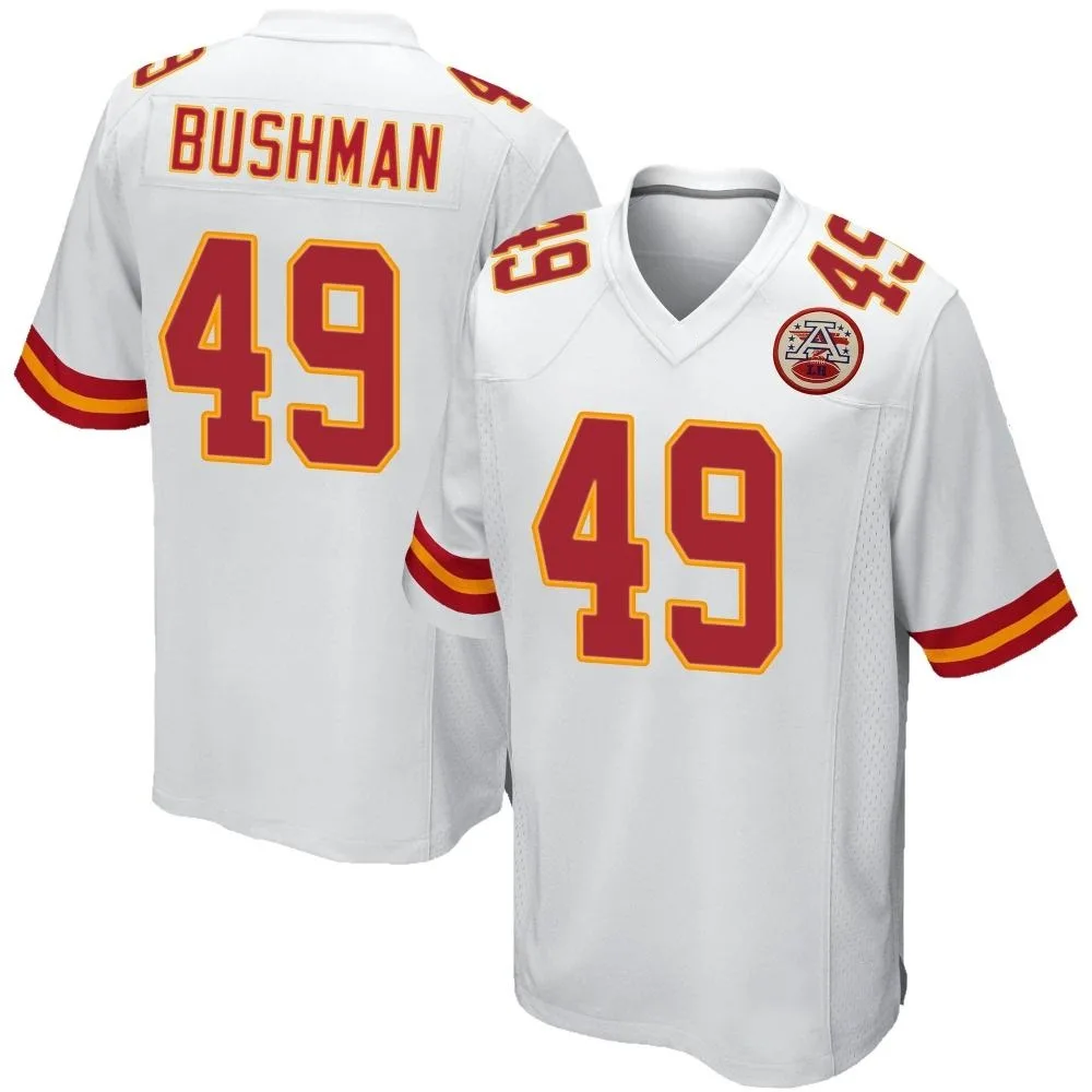Men's Kansas City Chiefs Matt Bushman Nike Game White Jersey Men's Kansas City Chiefs Matt Bushman Nike Game White Jersey