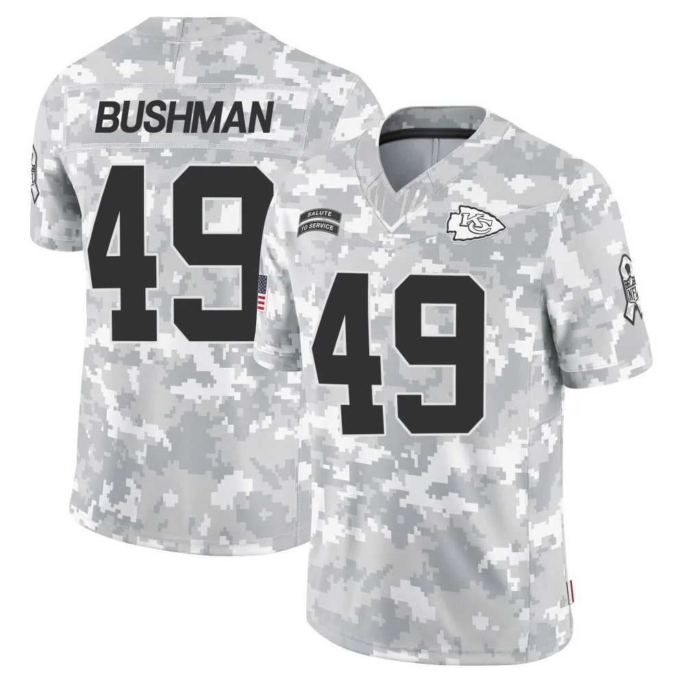 Youth Kansas City Chiefs Matt Bushman Nike 2024 Salute to Service Limited Arctic Camo Jersey Youth Kansas City Chiefs Matt Bushman Nike 2024 Salute to Service Limited Arctic Camo Jersey