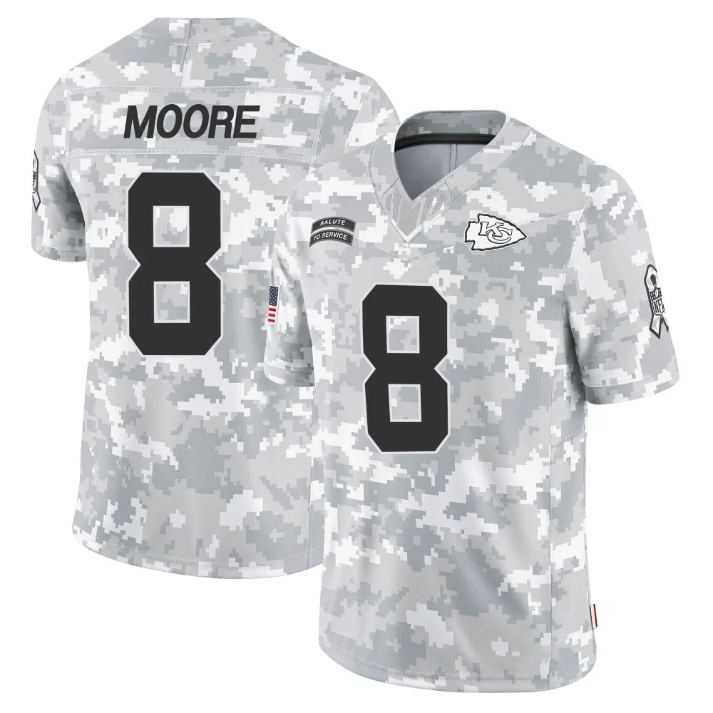 Men's Kansas City Chiefs Matt Moore Nike 2024 Salute to Service Limited Arctic Camo Jersey Men's Kansas City Chiefs Matt Moore Nike 2024 Salute to Service Limited Arctic Camo Jersey