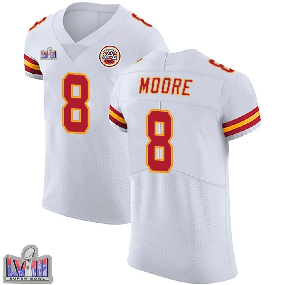 Men's Kansas City Chiefs Matt Moore Nike Vapor Untouchable Super Bowl LVIII Patch Elite White Jersey Men's Kansas City Chiefs Matt Moore Nike Vapor Untouchable Super Bowl LVIII Patch Elite White Jersey
