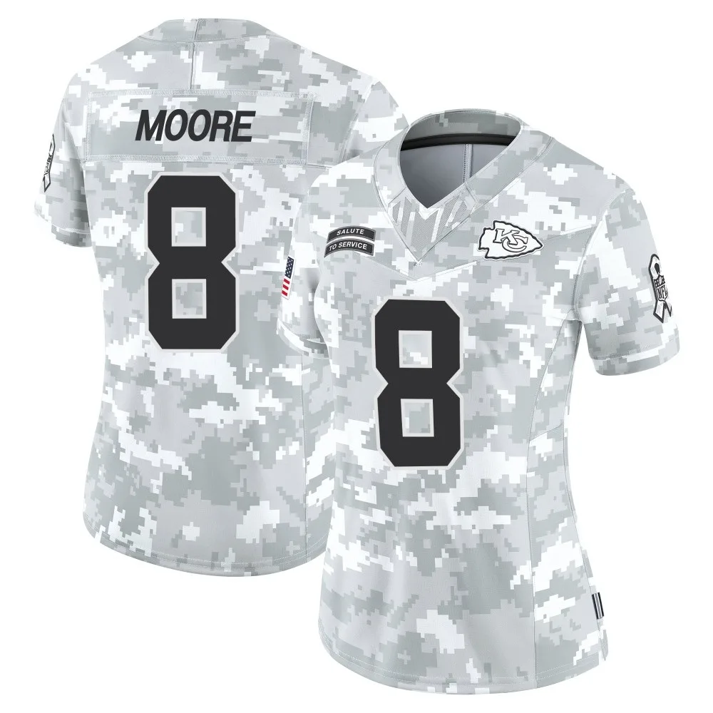 Women's Kansas City Chiefs Matt Moore Nike 2024 Salute to Service Limited Arctic Camo Jersey Women's Kansas City Chiefs Matt Moore Nike 2024 Salute to Service Limited Arctic Camo Jersey