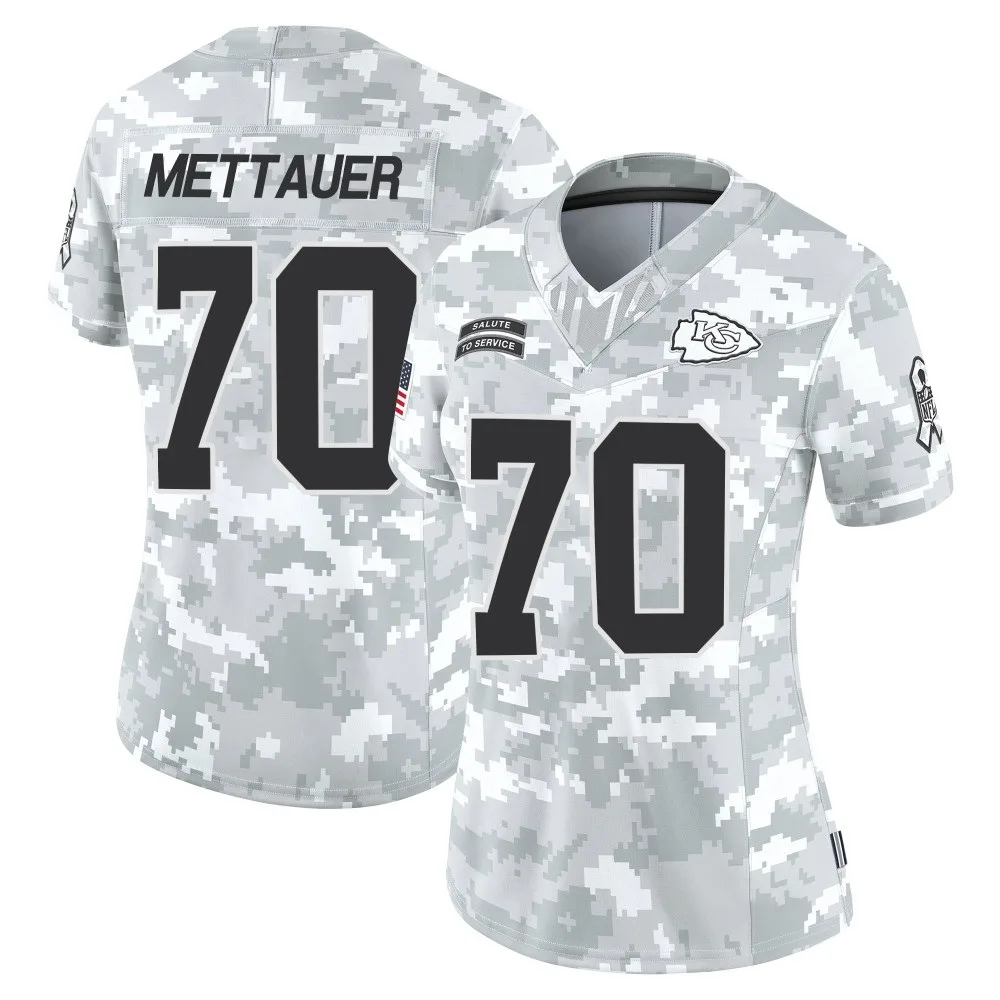 Women's Kansas City Chiefs Mckade Mettauer Nike 2024 Salute to Service Limited Arctic Camo Jersey Women's Kansas City Chiefs Mckade Mettauer Nike 2024 Salute to Service Limited Arctic Camo Jersey