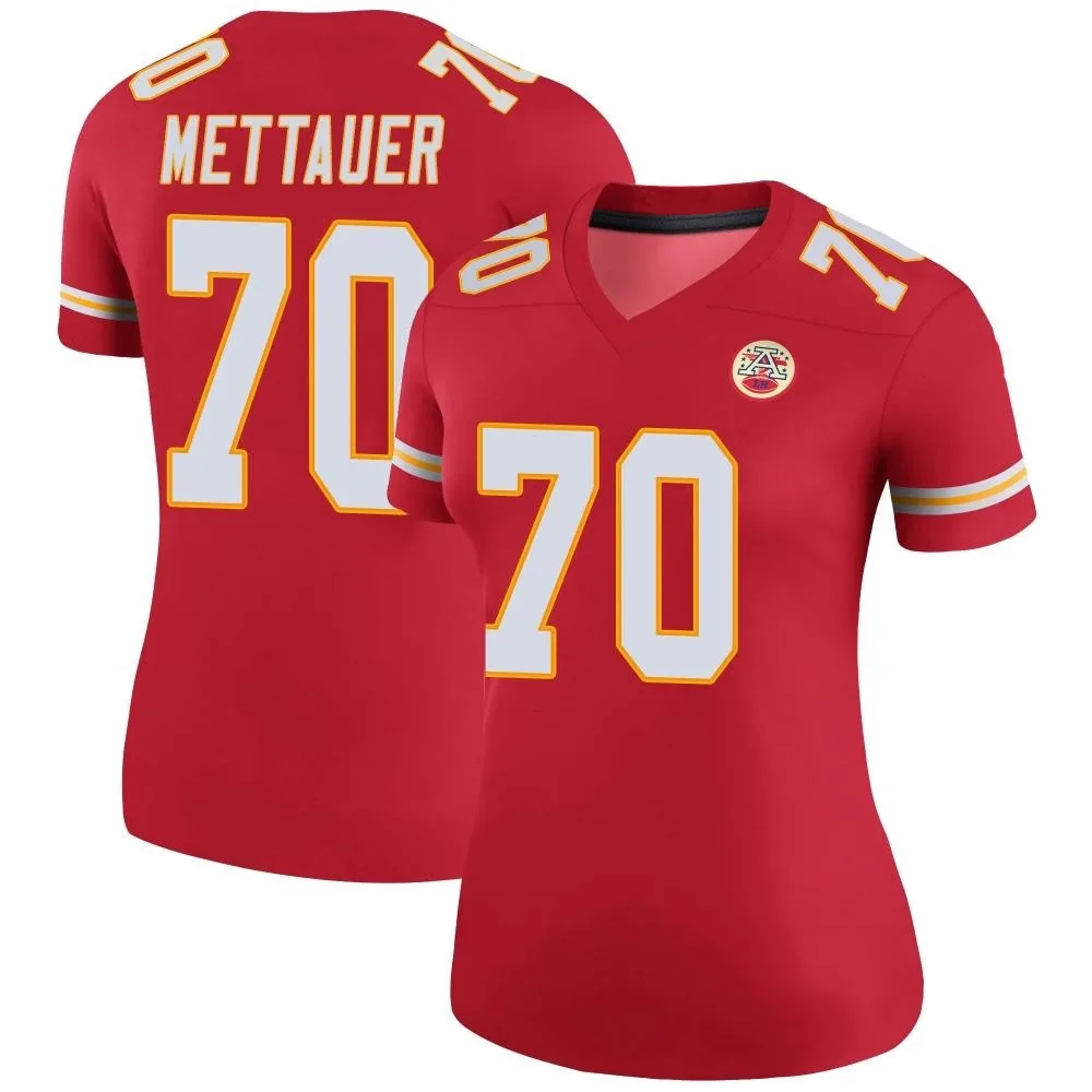 Women's Kansas City Chiefs Mckade Mettauer Nike Color Rush Legend Red Jersey Women's Kansas City Chiefs Mckade Mettauer Nike Color Rush Legend Red Jersey
