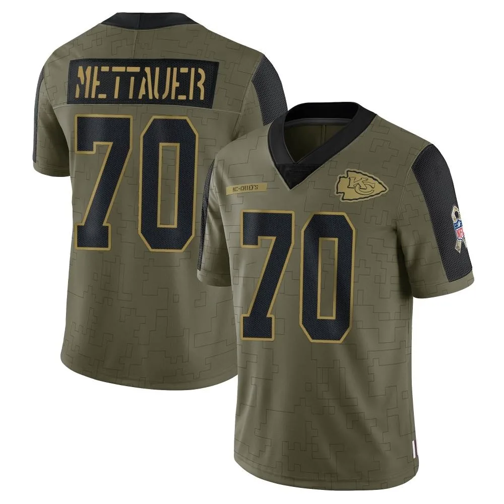 Youth Kansas City Chiefs Mckade Mettauer Nike 2021 Salute To Service Limited Olive Jersey Youth Kansas City Chiefs Mckade Mettauer Nike 2021 Salute To Service Limited Olive Jersey