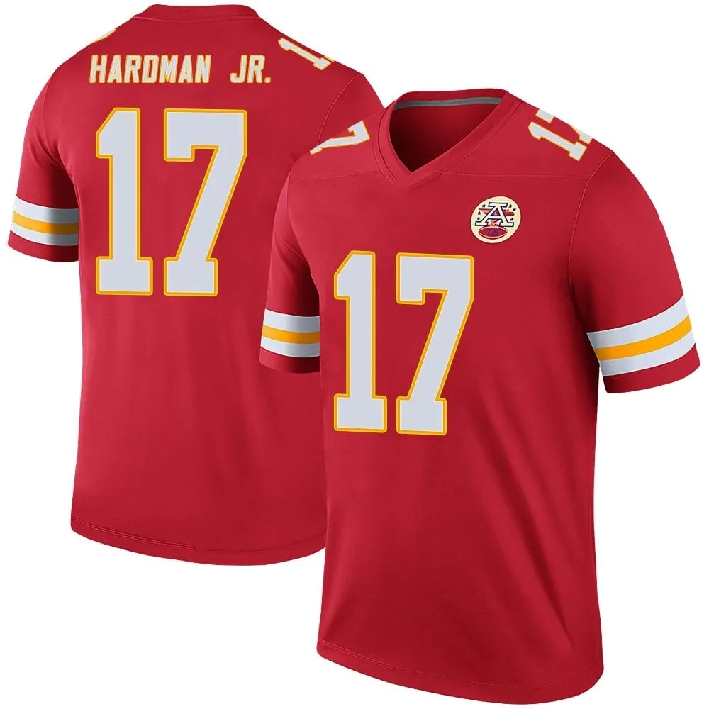 Men's Kansas City Chiefs Mecole Hardman Nike Color Rush Legend Red Jersey Men's Kansas City Chiefs Mecole Hardman Nike Color Rush Legend Red Jersey